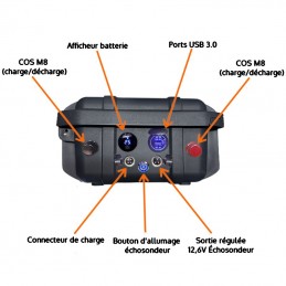24V 100Ah FISHING Battery Motor and Echo Sounder