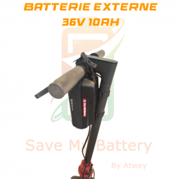 external battery-36v-10ah-2l-for-trottinette-electric