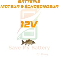 Batterie 12V pêche moteur et échosondeur lithium - Save My Battery